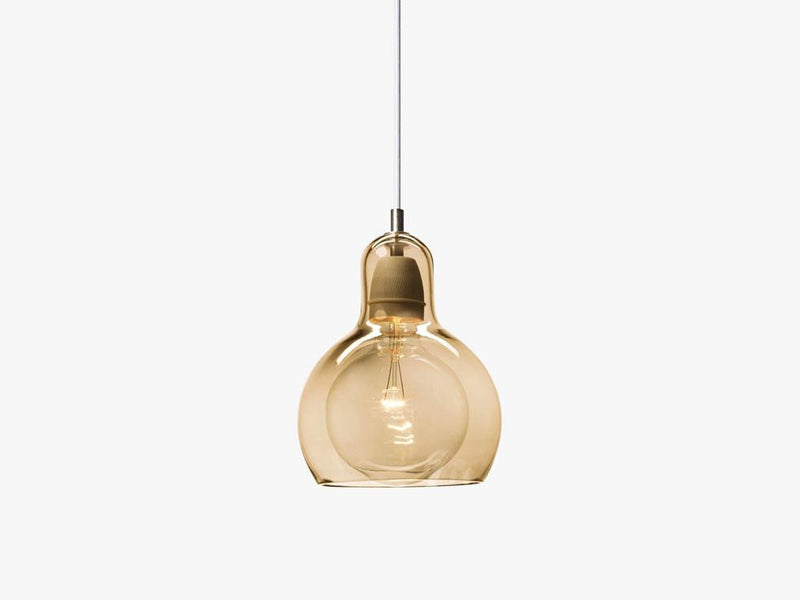 Mega Bulb Pendant - SR2, Gold w white cable