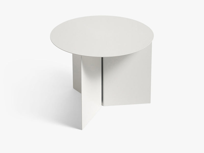 Slit Table Round - Hvid