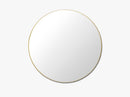 GUBI Mirror - Round - Ø110 cm, Polished Brass