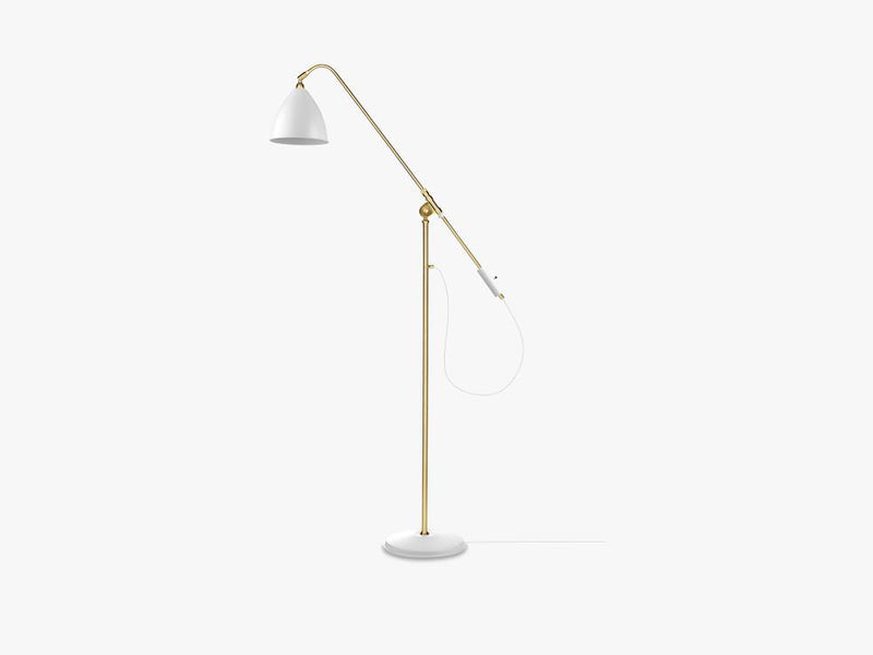 Bestlite BL4 Floor Lamp - Ø21 - Brass Base, Matt White