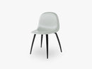 3D Dining Chair - Un-upholstered Black Stained Beech base, Nightfall Blue shell