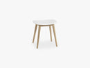 Fiber Stool - Wood Base H: 45 Cm, Natural White/Oak