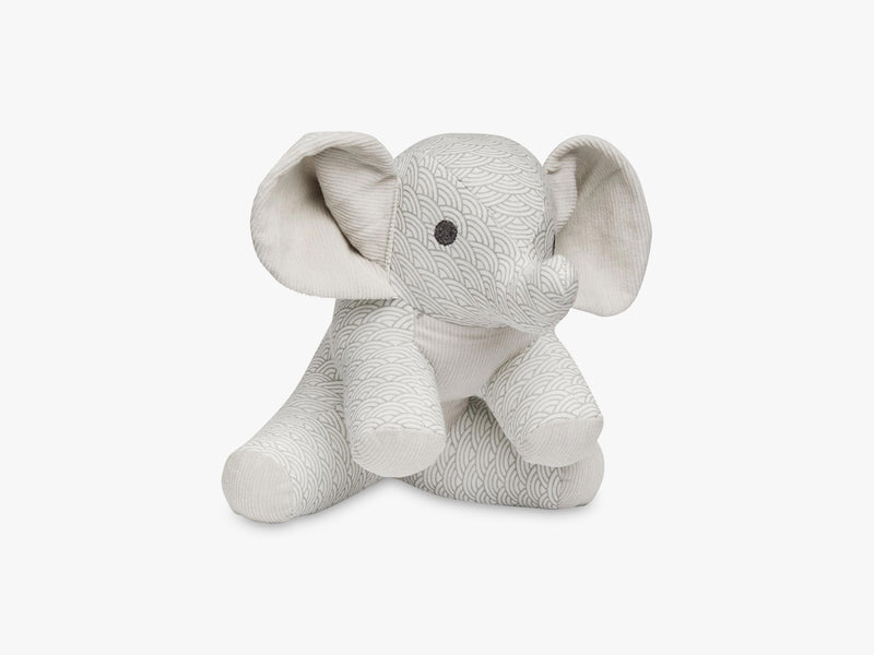 Elephant Soft Toy, Grey Wave