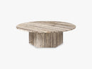 Epic Coffee Table - Grey Travertine, Ø110