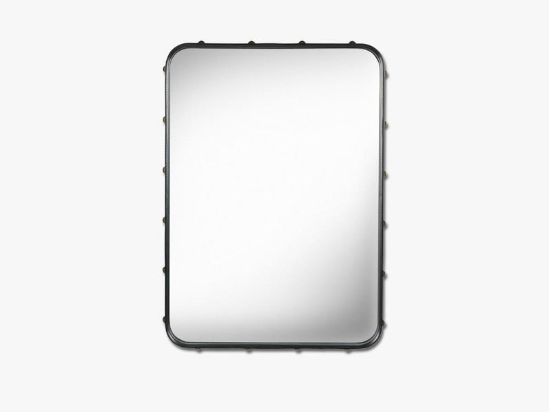 Adnet Wall Mirror - Rectangular, Black