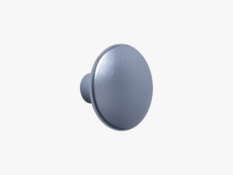 The Dots Metal Coat Hooks - Large, Pale Blue