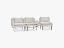 Sofa 3 Metal, Light grey