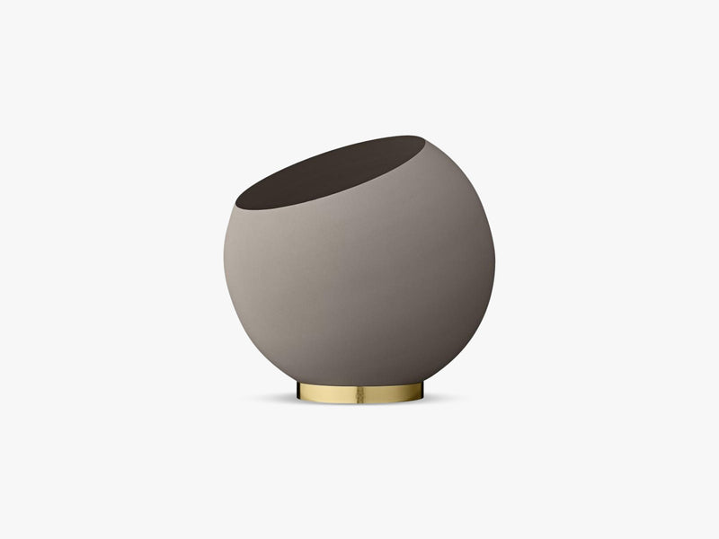 Globe flower pot x-large, Taupe