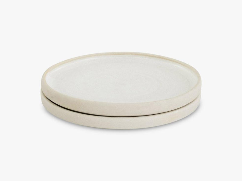 Otto Plate White Small, Set Of 2