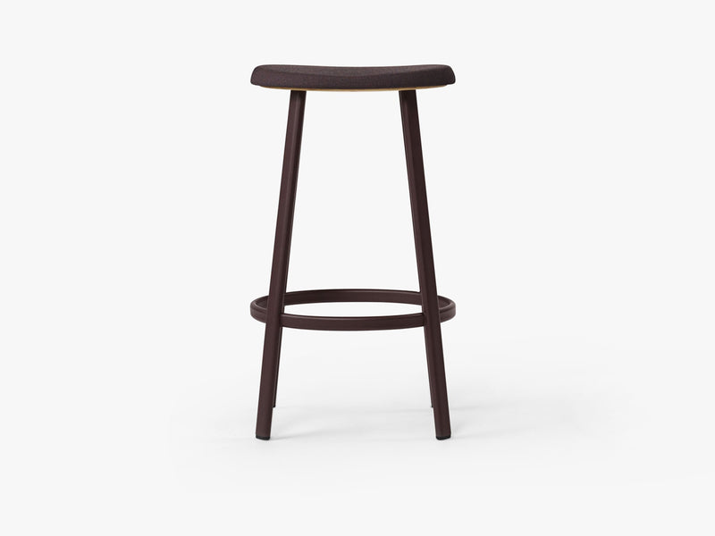 Anno Stool H75, Burgundy/ Burgundy Red Textile