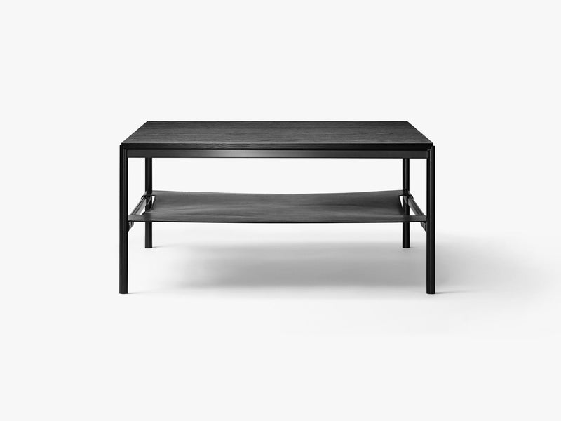 Mies Lounge Table, Black/Black Oak Veneer