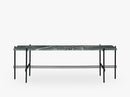 TS Console - 1 rack Black base, Marble green top