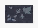 Floormat, 40x60 cm, mega leaves, blue/grey