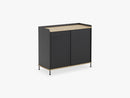 Enfold Sideboard / Tall, Oak/Black