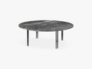 IOI Coffee Table - Ø100, Black/Grey Marble