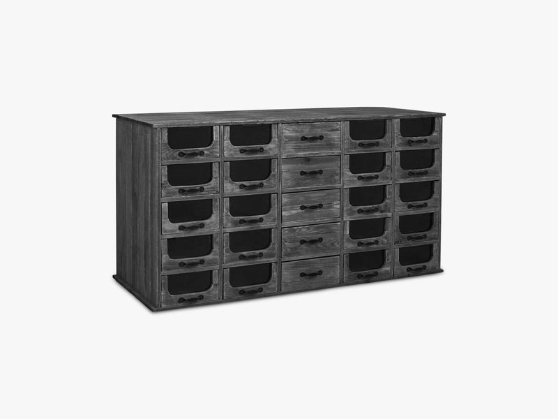 Pharmacy sideboard w 25 drawers