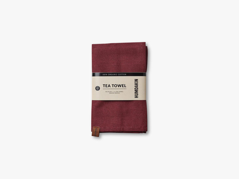 Organic Tea Towels, Violet plumb