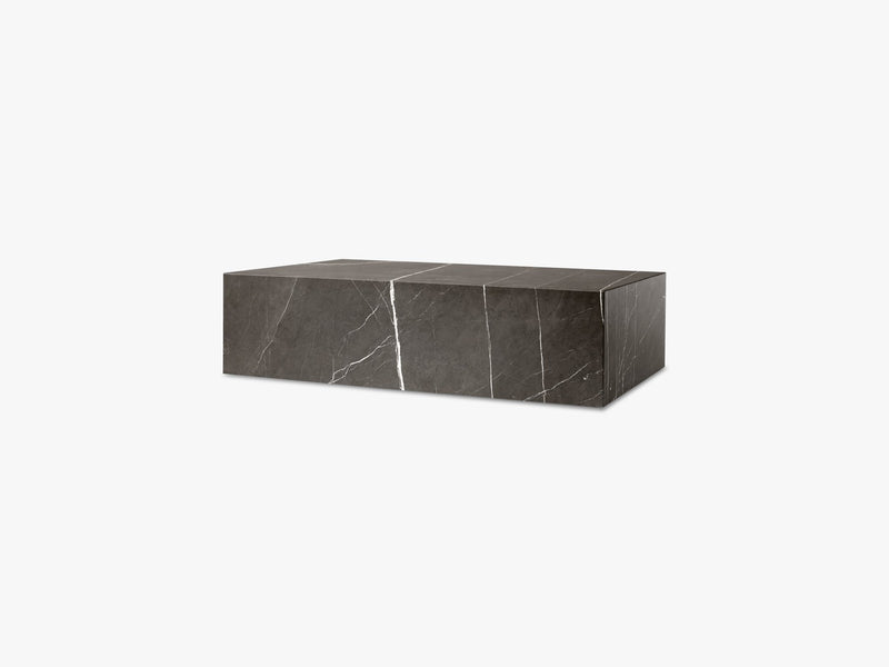 Plinth Low, Brown Grey Marble