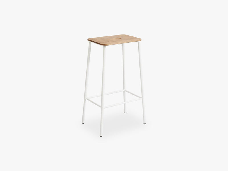 Adam Stool H65, Matt White Oak