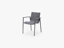 Core Stol M/Armlæn - Stabelbar, Lava Grey/Grey