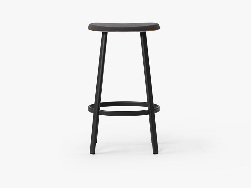 Anno Stool H75, Black/Black Textile