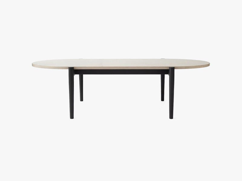 Septembre Coffee Table, Black ash/grey marble