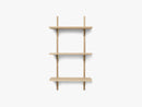 Sector Shelf T/N - Oak - Brass