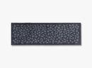 Måtte/løber, 67x200 cm, leaves, blue/grey