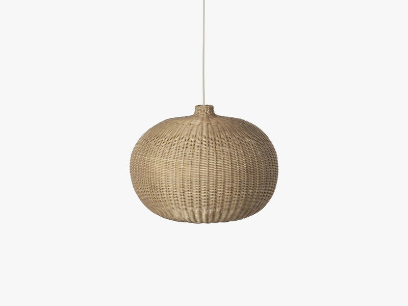 Braided Belly Lamp Shade, Natural