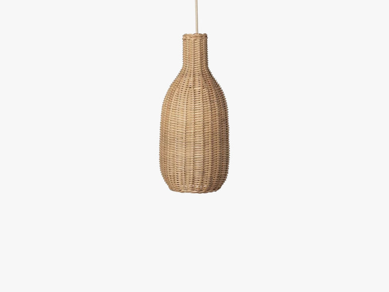 Braided Bottle Lamp Shade, Natural