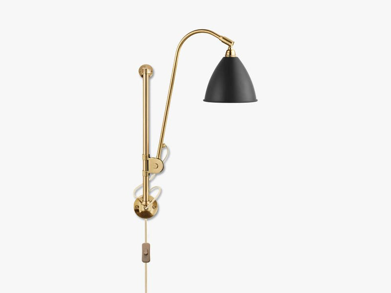 Bestlite BL5 Wall Lamp - Ø16 - All Brass, Charcoal Black