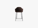 Harbour Chair - Counter Chair, Black Steel Base/Colline 568
