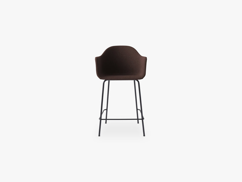 Harbour Chair - Counter Chair, Black Steel Base/Colline 568