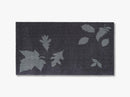 Måtte/løber, 67x120 cm, leaf mega, blue/grey
