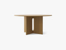 Androgyne Diningtable Ø150, Natural Oak/Natural Oak
