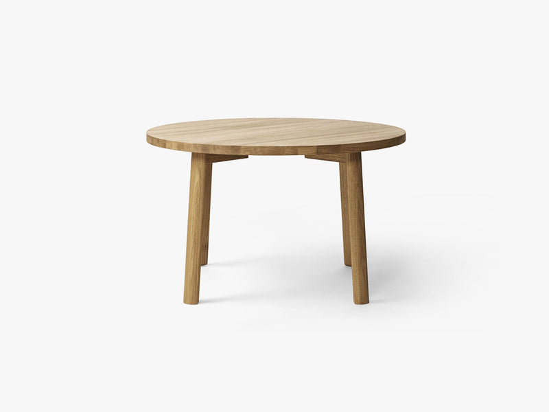 Ease Dining Table Ø120, H73 Oak Natural