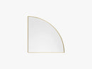 UNITY mirror 1/4 circle gold, one size