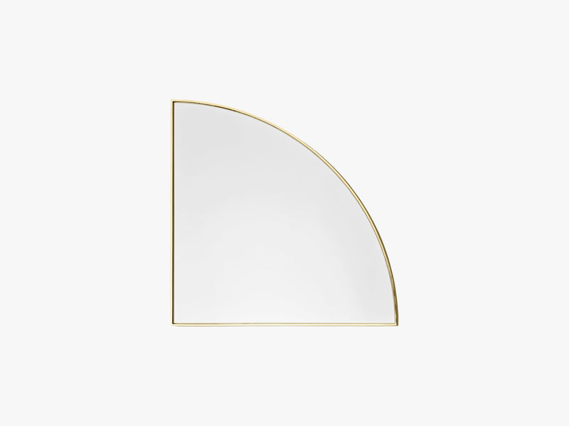 UNITY mirror 1/4 circle gold, one size