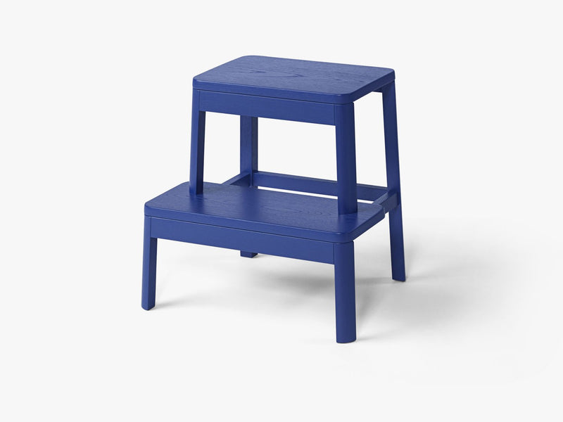 Arise Stool, Ultramarine Blue Oak