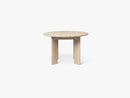 Bevel Table - Round Ø117 - White Oiled