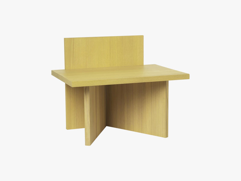 Oblique Stool, Yellow Stained Ash