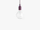 E27 Pendant Lamp, Burgundy