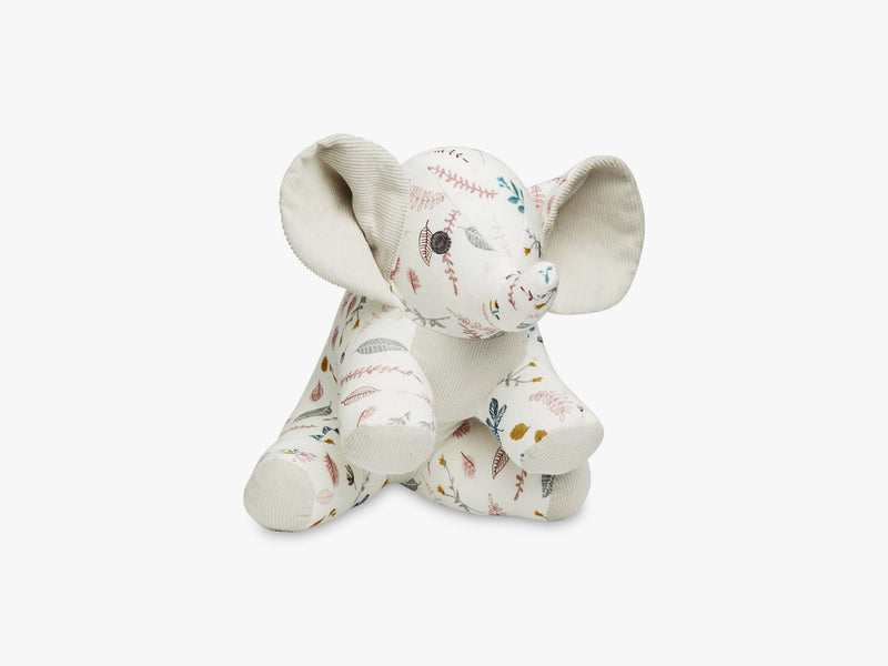 Elephant Soft Toy, Pressed Leaves Rose