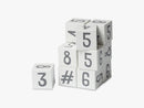 Talklodser i træ 12 stk, white/classic grey