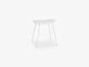 Fiber Stool - Tube Base H: 45 Cm, Natural White/White