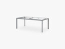 Drop Spisebordunderstel - 200X100 Cm, Light Grey