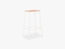 Adam Stool H65, Matt White Leather
