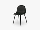 3D Dining Chair - Un-upholstered Black Stained Beech base, Midnight Black shell