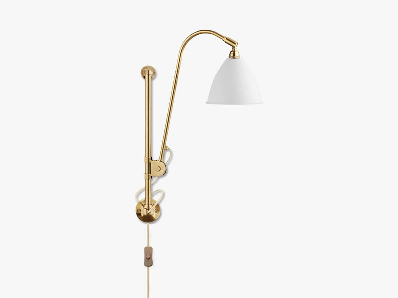 Bestlite BL5 Wall Lamp - Ø16 - All Brass, Matt White