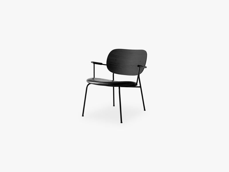 Co Chair Lounge Chair, Black Base/Black Oak/Dakar 0842